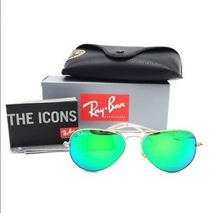 Ray-Ban RB3025 112/19 Gold Green Mirror Lens